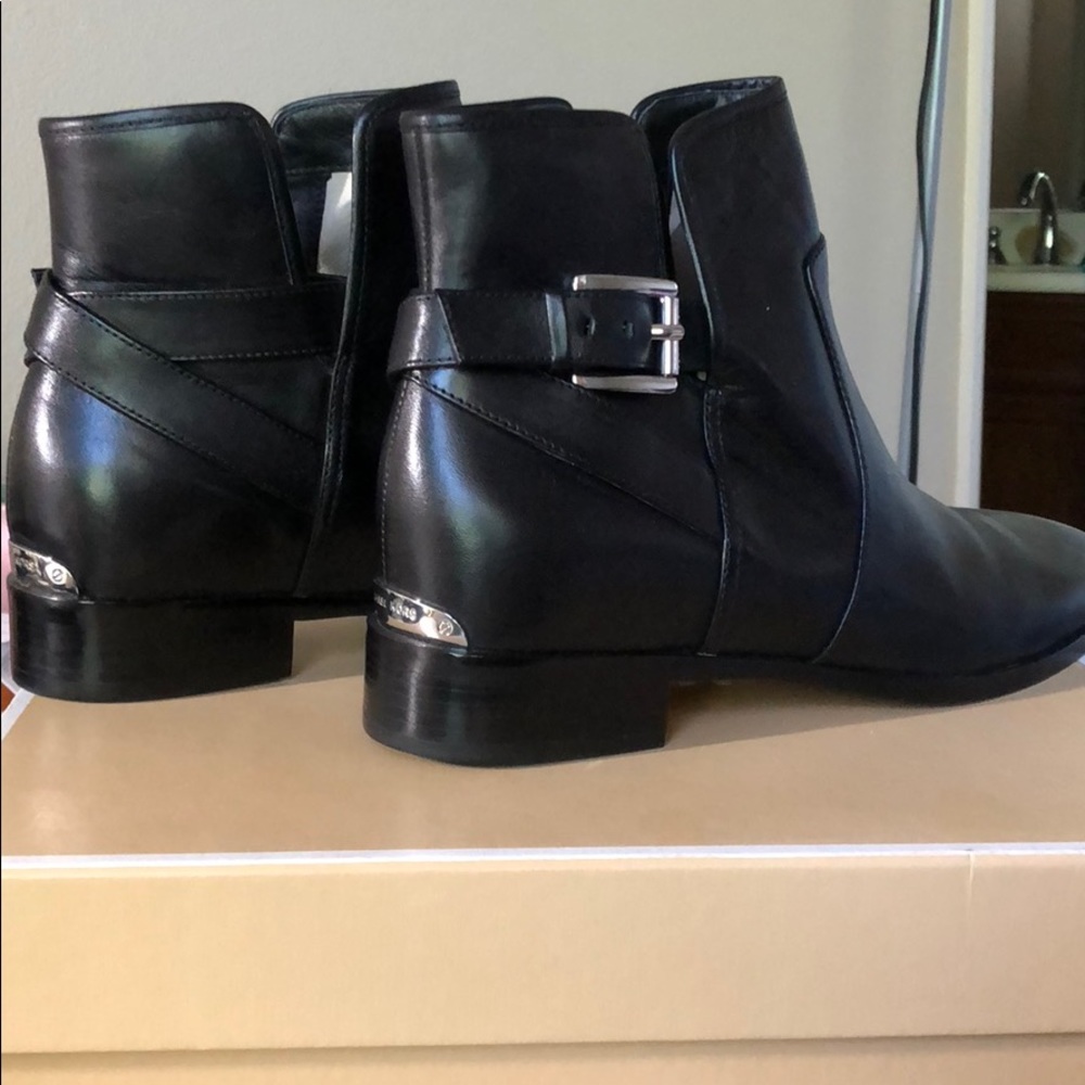 Michael Kors Black Ankle Boots With 2in Heel